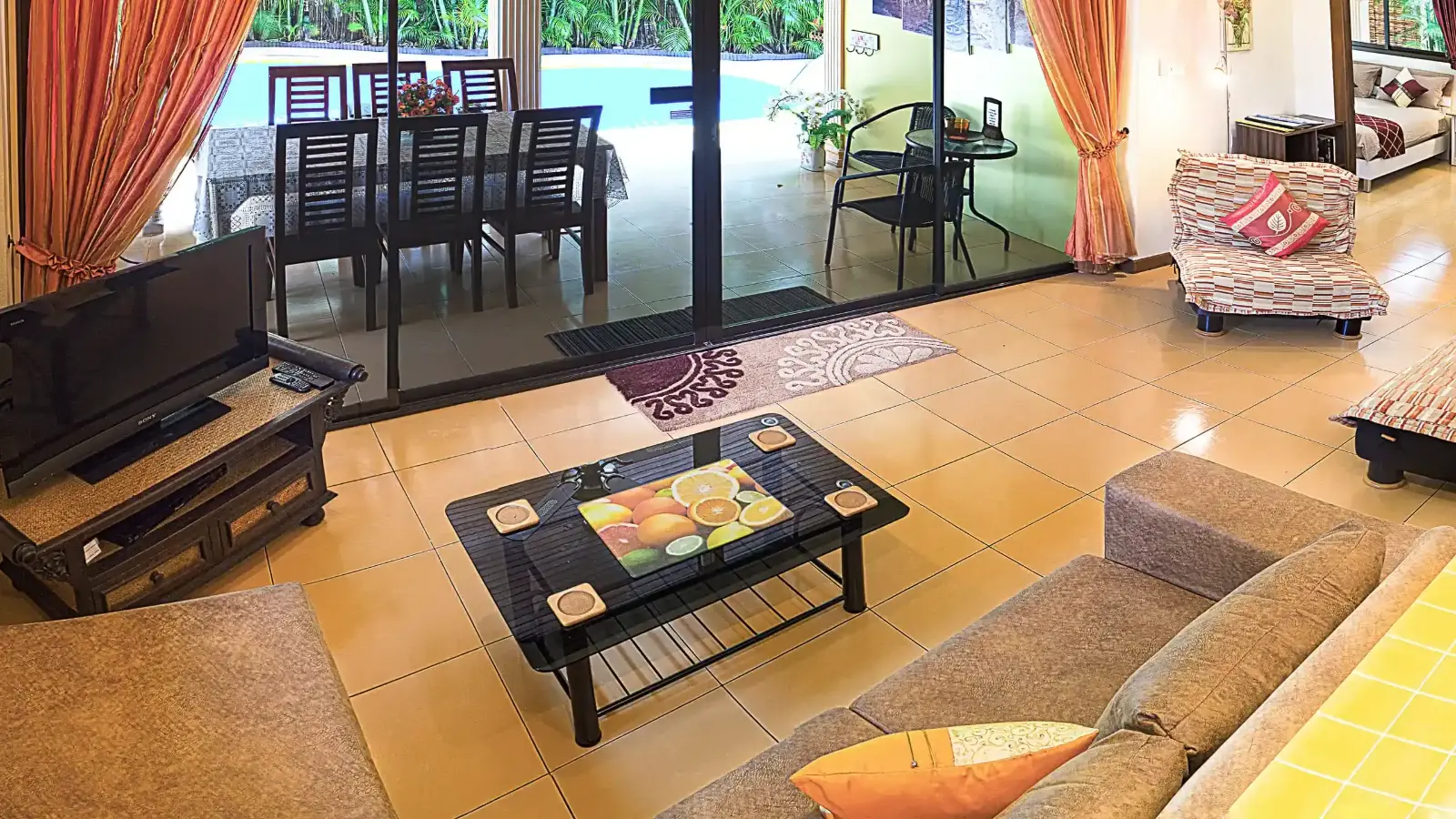 Coconut Paradise Villa living and dining area