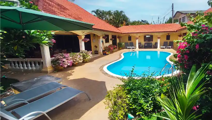 The Coconuts Villa large private pool and courtyard, Rawai Phuket